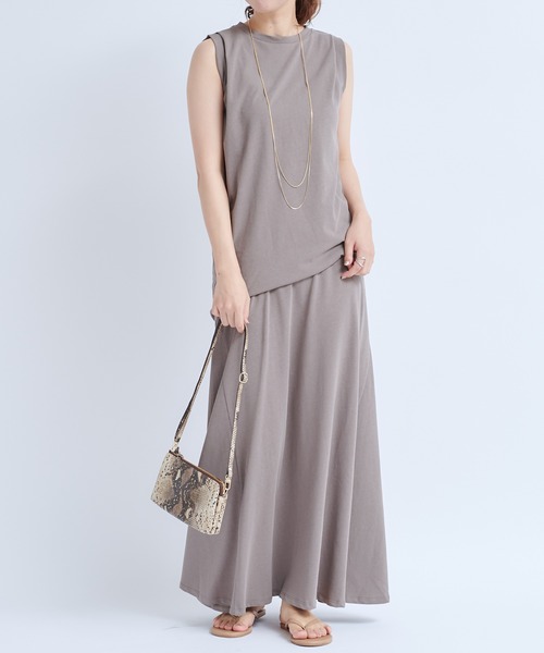 DouDou（ドゥドゥ）の「セットアップ切替スカート（スカート・レディース・ブラック/グレイッシュベージュ・FREE）」の17枚目の写真