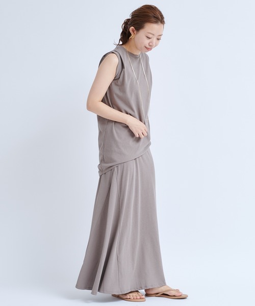 DouDou（ドゥドゥ）の「セットアップ切替スカート（スカート・レディース・ブラック/グレイッシュベージュ・FREE）」の16枚目の写真