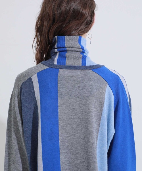 トップス TOGA PULLA Stripe knit with high neck Stripe knit with high neck（ニット/セーター）｜TOGA PULLA