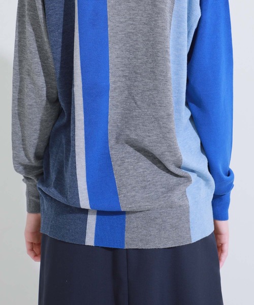 TOGA PULLA（トーガ　プルラ）の「Stripe knit with high neck（ニット/セーター・レディース・レッド/ブルー・36）」の15枚目の写真