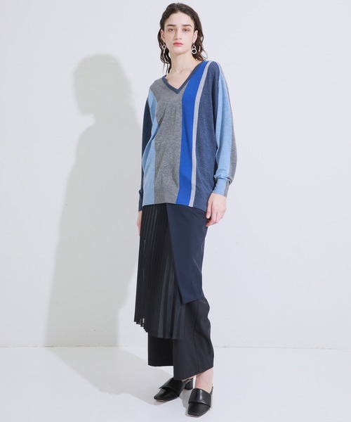 トップス TOGA PULLA Stripe knit with high neck Stripe knit with high neck（ニット/セーター）｜TOGA PULLA