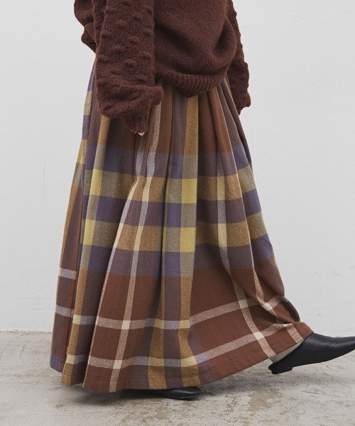 Libra Cue(リブラ キュー)の「ビックチェックボリュームスカート(スカート・レディース・ブラック/レッド/イエロー・FREE)」の15枚目の写真