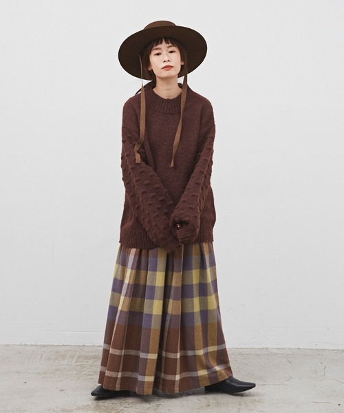 Libra Cue(リブラ キュー)の「ビックチェックボリュームスカート(スカート・レディース・ブラック/レッド/イエロー・FREE)」の18枚目の写真