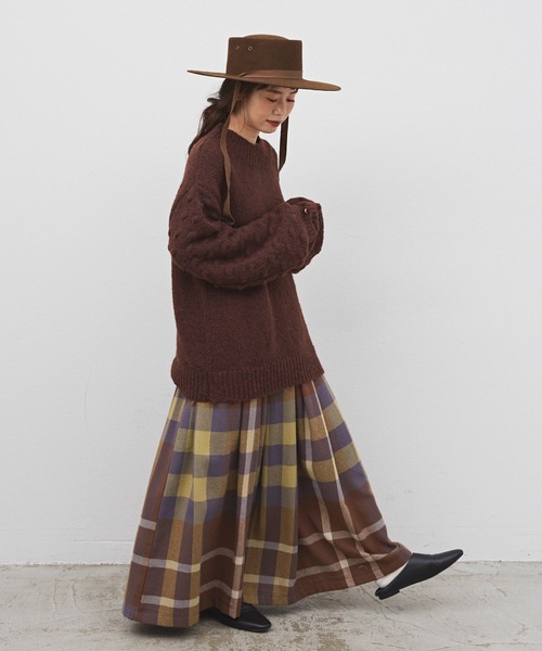 Libra Cue(リブラ キュー)の「ビックチェックボリュームスカート(スカート・レディース・ブラック/レッド/イエロー・FREE)」の20枚目の写真