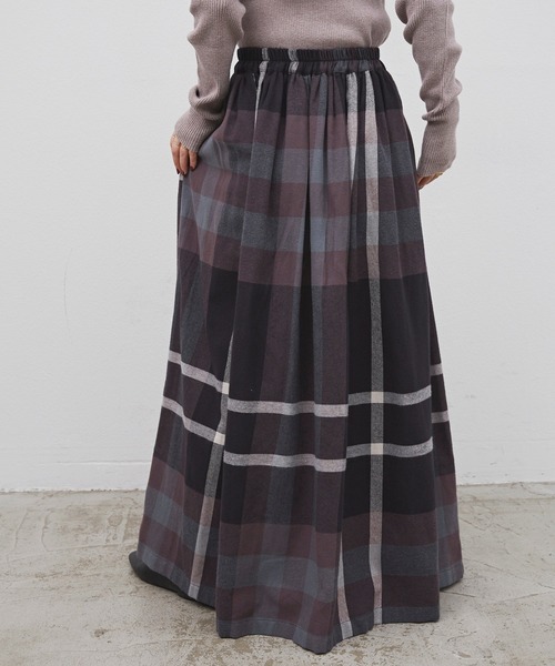 Libra Cue(リブラ キュー)の「ビックチェックボリュームスカート(スカート・レディース・ブラック/レッド/イエロー・FREE)」の4枚目の写真