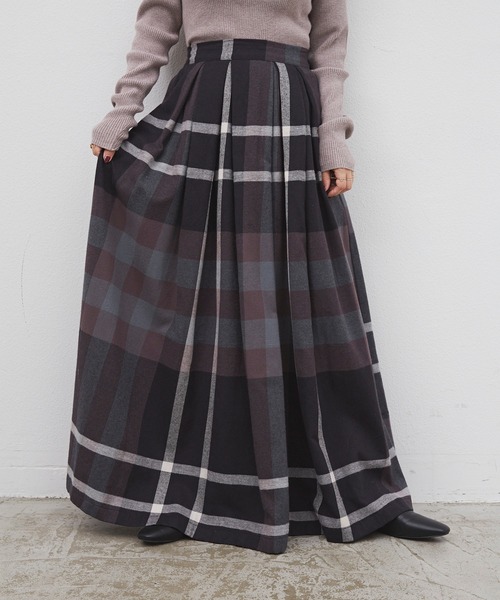 Libra Cue(リブラ キュー)の「ビックチェックボリュームスカート(スカート・レディース・ブラック/レッド/イエロー・FREE)」の5枚目の写真