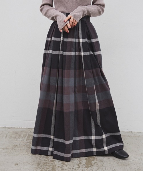 Libra Cue(リブラ キュー)の「ビックチェックボリュームスカート(スカート・レディース・ブラック/レッド/イエロー・FREE)」の7枚目の写真