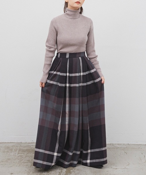 Libra Cue(リブラ キュー)の「ビックチェックボリュームスカート(スカート・レディース・ブラック/レッド/イエロー・FREE)」の10枚目の写真