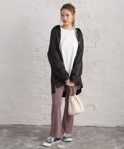 Newlyme（ニューリーミー）の「インナーロンＴ（Tシャツ/カットソー・レディース・ホワイト/ブラック・MEDIUM/LARGE/SMALL/X-LARGE）」の3枚目の写真