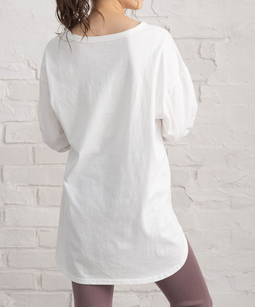 Newlyme（ニューリーミー）の「インナーロンＴ（Tシャツ/カットソー・レディース・ホワイト/ブラック・MEDIUM/LARGE/SMALL/X-LARGE）」の5枚目の写真