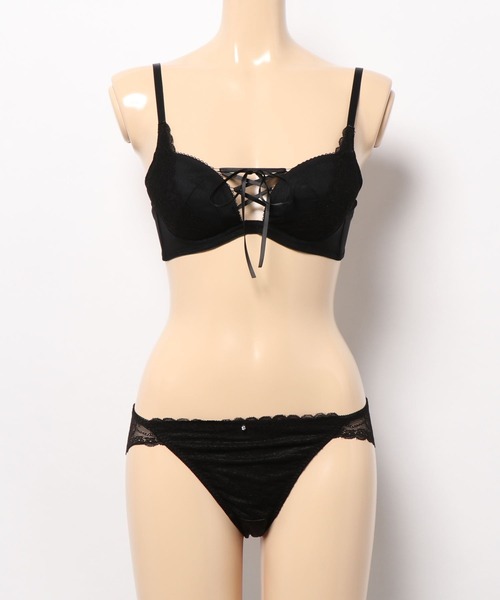 セール セクシーレースアップ ブラ ショーツセット ブラ ショーツ Absorle アブソール のファッション通販 Zozotown