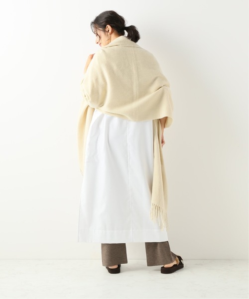 VERMEIL par iena（ヴェルメイユパーイエナ）の「高密度オックス ロングローブシャツ◆（シャツ/ブラウス・レディース・ホワイト/サックスブルー・FREE）」の6枚目の写真