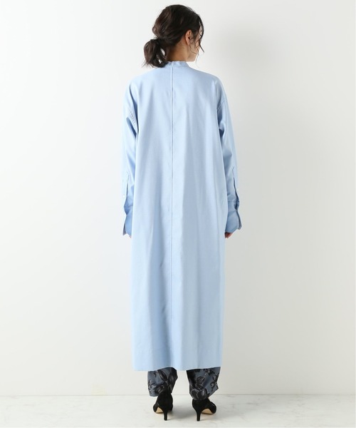 VERMEIL par iena（ヴェルメイユパーイエナ）の「高密度オックス ロングローブシャツ◆（シャツ/ブラウス・レディース・ホワイト/サックスブルー・FREE）」の12枚目の写真