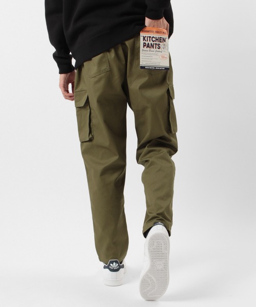 make a ray!(メイク ア レイ!)の「TCツイルシェフカーゴパンツ/キッチンカーゴパンツ/イージーパンツ/テーパードパンツ(カーゴパンツ・メンズ・カーキ/ベージュ・S/XL/L/M)」の4枚目の写真