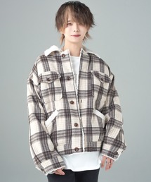 ADRER | PREMIUM CHECK BOA JACKET/プレミアムチェックボアジャケット(ブルゾン)