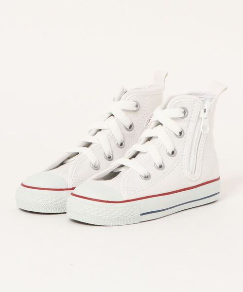 CONVERSE(コンバース)の「《CONVERSE》CHILD ALL STAR N Z HI コンバース チャイルド オールスター NZ HI(スニーカー・キッズ・ホワイト×ホワイト/ブラック/レッド/ホワイト/ブラック×ブラック・15.0cm/16.0cm/17.0cm/18.0cm/19.0cm/20.0cm/21.0cm/22.0cm)」の2枚目の写真