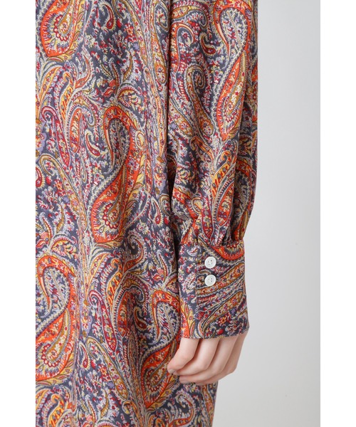 タグ付♡エトロ ワンピース ペイズリー ブルーローズ 王朝柄 さらさら 44 希少✨ETRO エトロ ワンピース ドレス 黒 ペイズリー ストレッチ