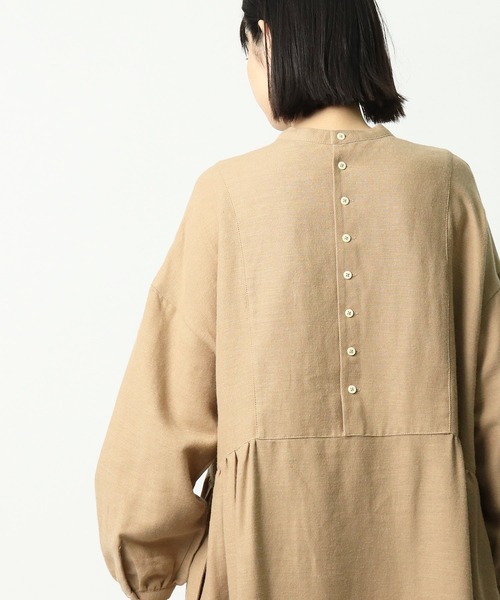 GRANDMA MAMA DAUGHTER（グランマママドーター）の「【 GRANDMA MAMA DAUGHTER / グランマ ママ ドーター 】 2wayワイドワンピース　GE931911 ･･　KTI（ワンピース・レディース・ベージュ・1/0）」の8枚目の写真