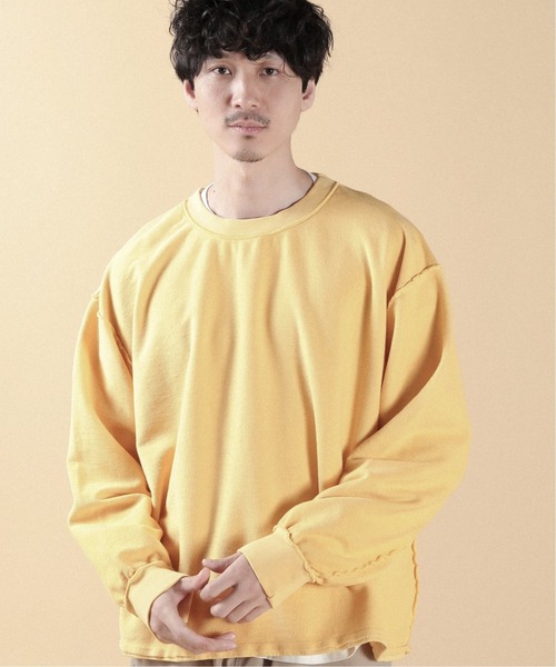 JOURNAL STANDARD relume（ジャーナルスタンダード　レリューム）の「INSIDE-OUT オーバーサイズ カラースウェット（スウェット・メンズ・ホワイト/ブラック/カーキ/ライトブルー/イエロー/オレンジ系その他・XX-LARGE）」の12枚目の写真