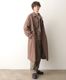 JUNRED | スムースタッチドルマンステンカラーオーバーコート(ステンカラーコート)