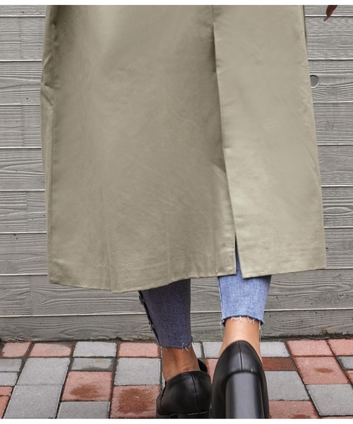 ANAP（アナップ）の「バイカラートレンチコート（トレンチコート・レディース・ベージュ/カーキ・FREE）」の14枚目の写真