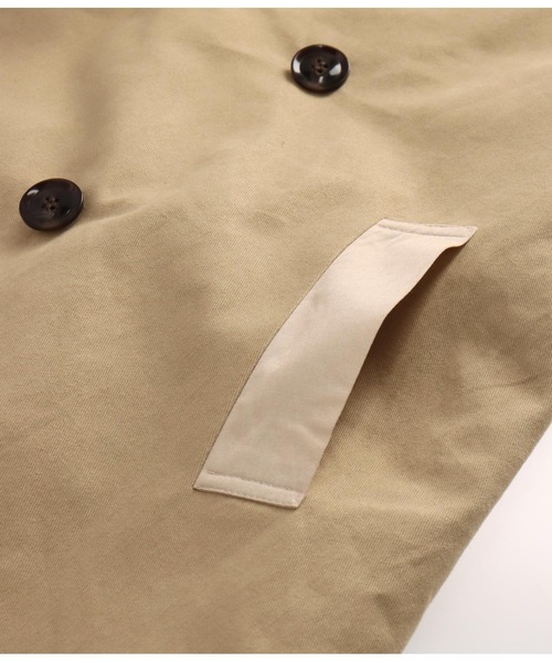 ANAP（アナップ）の「バイカラートレンチコート（トレンチコート・レディース・ベージュ/カーキ・FREE）」の22枚目の写真