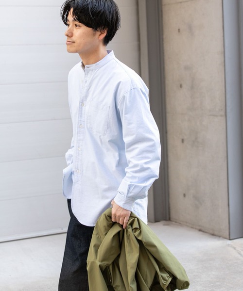 ITEMS URBANRESEARCH（アイテムズ アーバンリサーチ）の「オックスバンドカラーシャツ（シャツ/ブラウス・メンズ・ライトブルー/グレー/オフホワイト・MEDIUM/LARGE）」の16枚目の写真