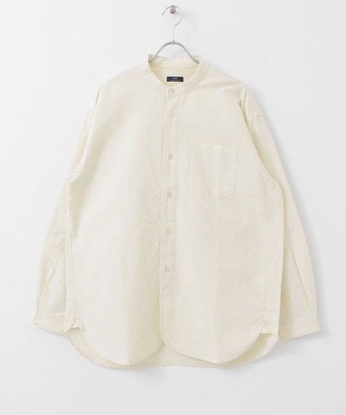 ITEMS URBANRESEARCH（アイテムズ アーバンリサーチ）の「オックスバンドカラーシャツ（シャツ/ブラウス・メンズ・ライトブルー/グレー/オフホワイト・MEDIUM/LARGE）」の5枚目の写真