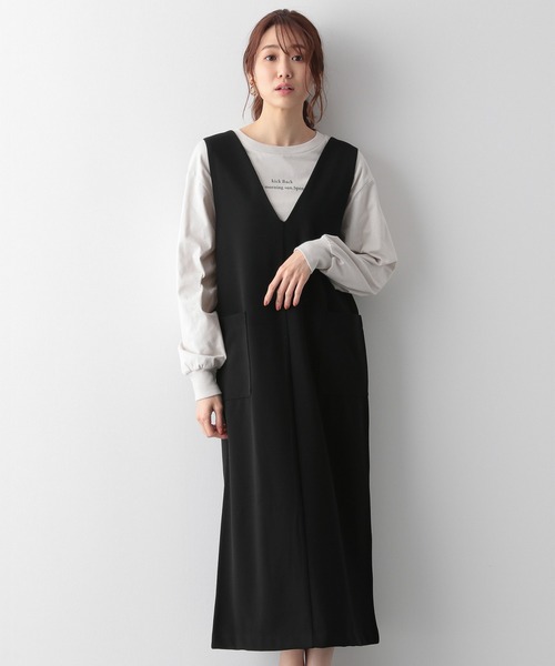 nagonstans ストレッチウォームクロス ジャンパースカート ナゴンスタンス nagonstans jumper SK ジャンパースカート36