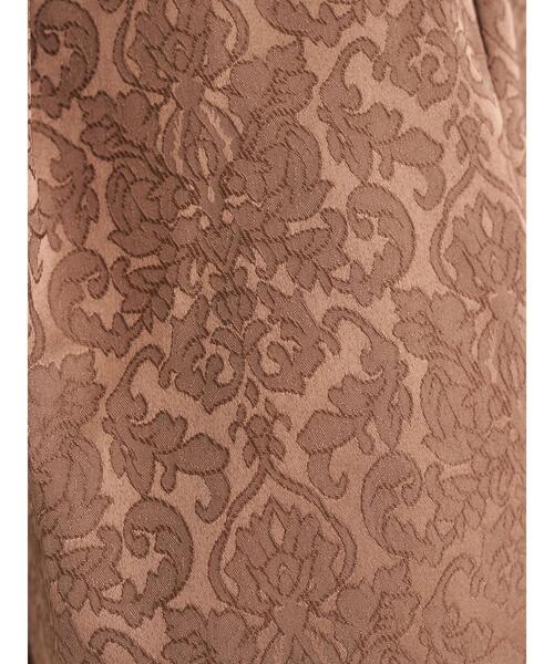 earth music&ecology（アースミュージックアンドエコロジー）の「サテンジャガードパンツ ＊（その他パンツ・レディース・ベージュ/ブラウン/アイボリー・FREE）」の9枚目の写真