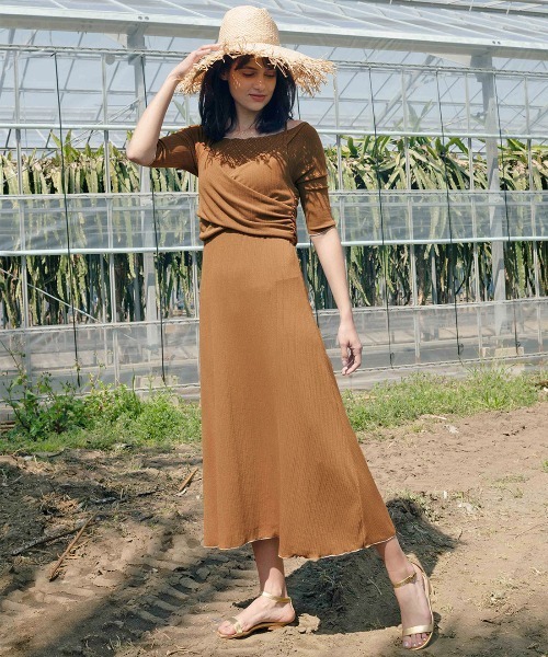 mangata（モンガータ）の「Winona onepiece（ワンピース・レディース・ブラウン・FREE）」の3枚目の写真