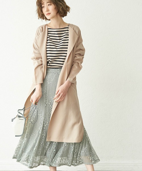 【花粉ガード】テンセル麻ガウンコート