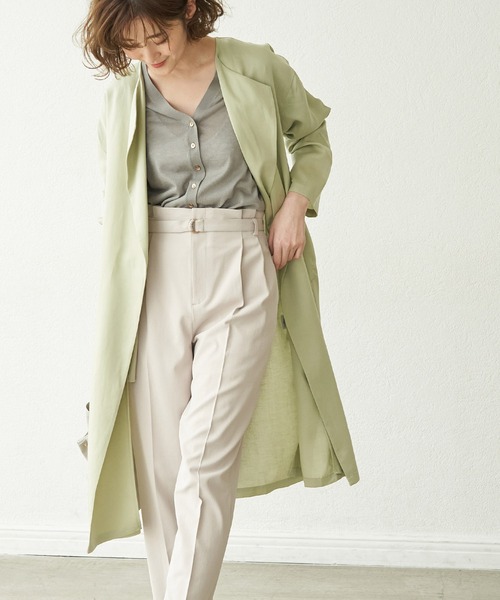 【花粉ガード】テンセル麻ガウンコート