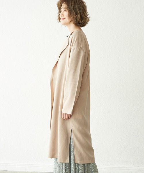 【花粉ガード】テンセル麻ガウンコート