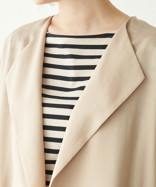 【花粉ガード】テンセル麻ガウンコート