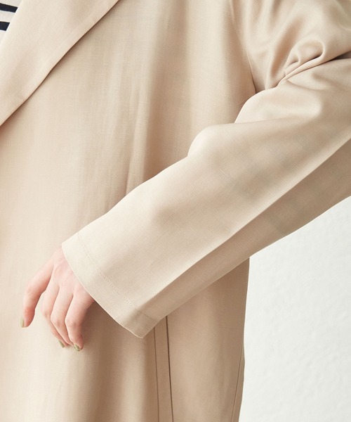 【花粉ガード】テンセル麻ガウンコート