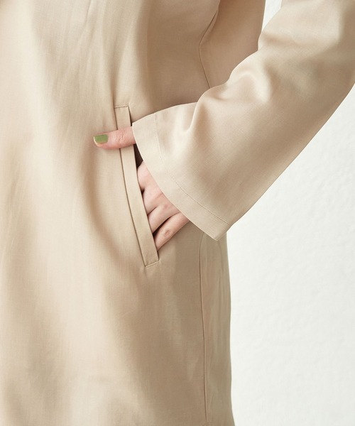 【花粉ガード】テンセル麻ガウンコート