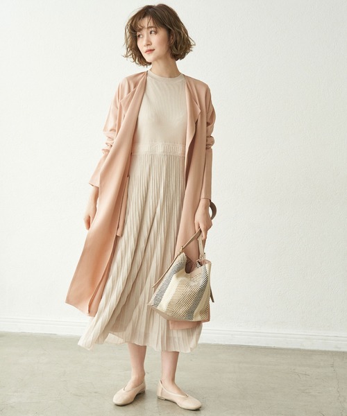 【花粉ガード】テンセル麻ガウンコート