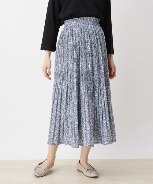 SHOO・LA・RUE（シューラルー）の「◆ヒョウ柄プリーツスカート（スカート・レディース・ホワイト系その他/ブラック系/ブルー系・00）」の3枚目の写真