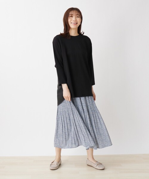 SHOO・LA・RUE（シューラルー）の「◆ヒョウ柄プリーツスカート（スカート・レディース・ホワイト系その他/ブラック系/ブルー系・00）」の9枚目の写真