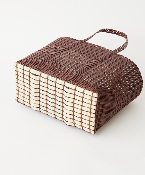 PALOROSA（パロローサ）の「【PALOROSA】バスケットバッグ/LACE（Small)（かごバッグ・レディース・ネイビー/ブラウン/サンドベージュ・FREE）」の12枚目の写真