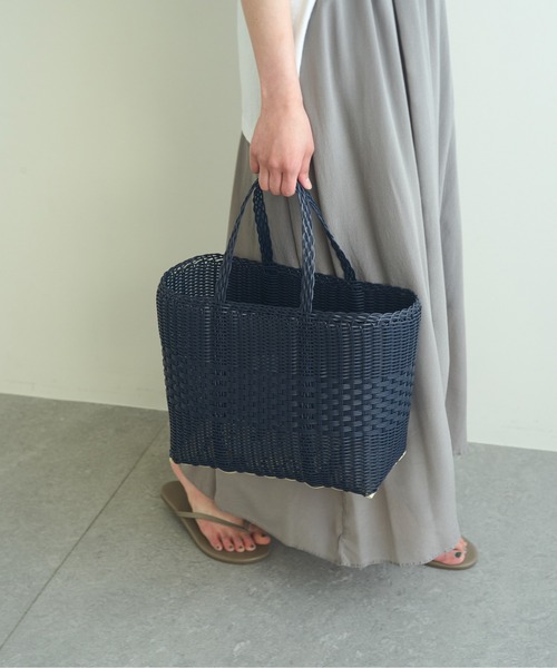 PALOROSA（パロローサ）の「【PALOROSA】バスケットバッグ/LACE（Small)（かごバッグ・レディース・ネイビー/ブラウン/サンドベージュ・FREE）」の20枚目の写真