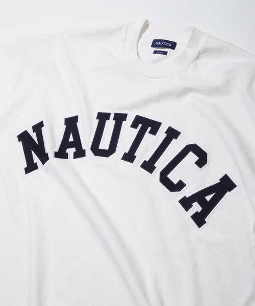 nautica ヘビーオンス 首リブロゴ カットソー ノーティカ ロンT NAUTICA（ノーティカ）の「NAUTICA⁄ノーティカ \u201cTOO HEAVY\u201d Arch Logo