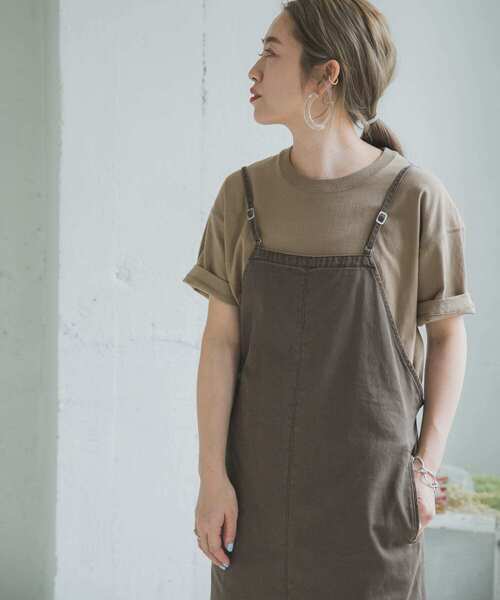 ITEMS URBANRESEARCH(アイテムズ アーバンリサーチ)の「ルーズ半袖Tシャツ(Tシャツ/カットソー・レディース・オフホワイト/イエロー/スミクロ/モカ・FREE)」の4枚目の写真