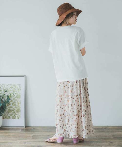 ITEMS URBANRESEARCH(アイテムズ アーバンリサーチ)の「ルーズ半袖Tシャツ(Tシャツ/カットソー・レディース・オフホワイト/イエロー/スミクロ/モカ・FREE)」の10枚目の写真