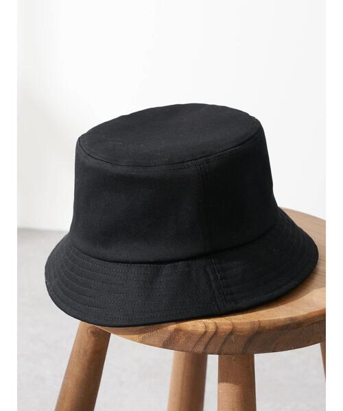 earth music&ecology（アースミュージックアンドエコロジー）の「ツイルバケットハット ＊（キャップ・レディース・ブラック/ベージュ・FREE）」の3枚目の写真