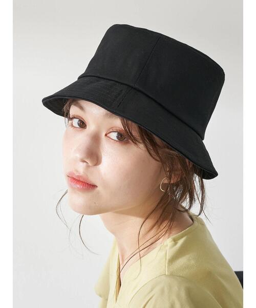 earth music&ecology（アースミュージックアンドエコロジー）の「ツイルバケットハット ＊（キャップ・レディース・ブラック/ベージュ・FREE）」の5枚目の写真