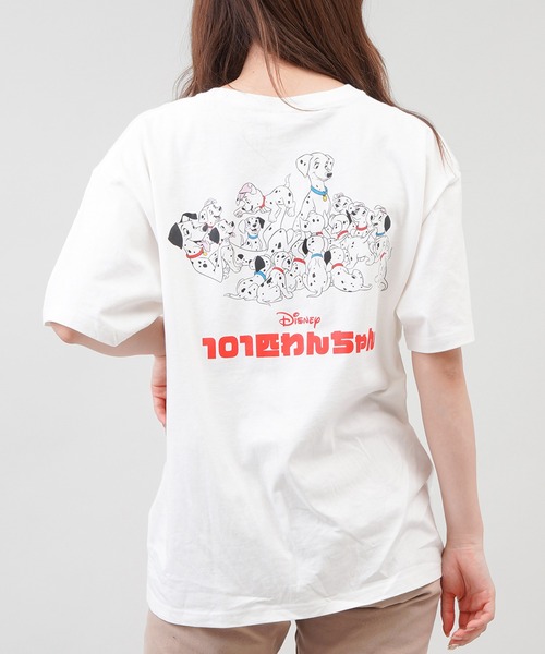 セール Disney ディズニー 101匹わんちゃん バックプリントデザインビッグtシャツ Tシャツ カットソー Disney ディズニー のファッション通販 Zozotown