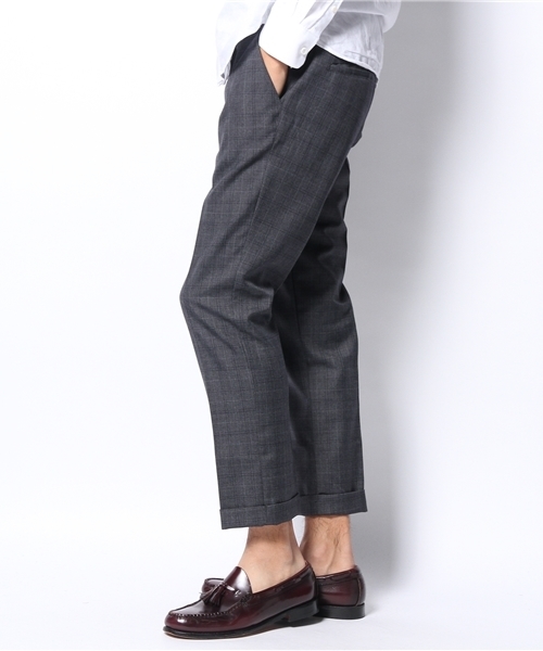 WHO'S WHO gallery（フーズフーギャラリー）の「【GIGGER】ウールチェックパンツ（その他パンツ・メンズ・ネイビー/チャコールグレー・MEDIUM/LARGE）」の3枚目の写真