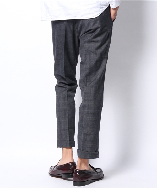 WHO'S WHO gallery（フーズフーギャラリー）の「【GIGGER】ウールチェックパンツ（その他パンツ・メンズ・ネイビー/チャコールグレー・MEDIUM/LARGE）」の4枚目の写真